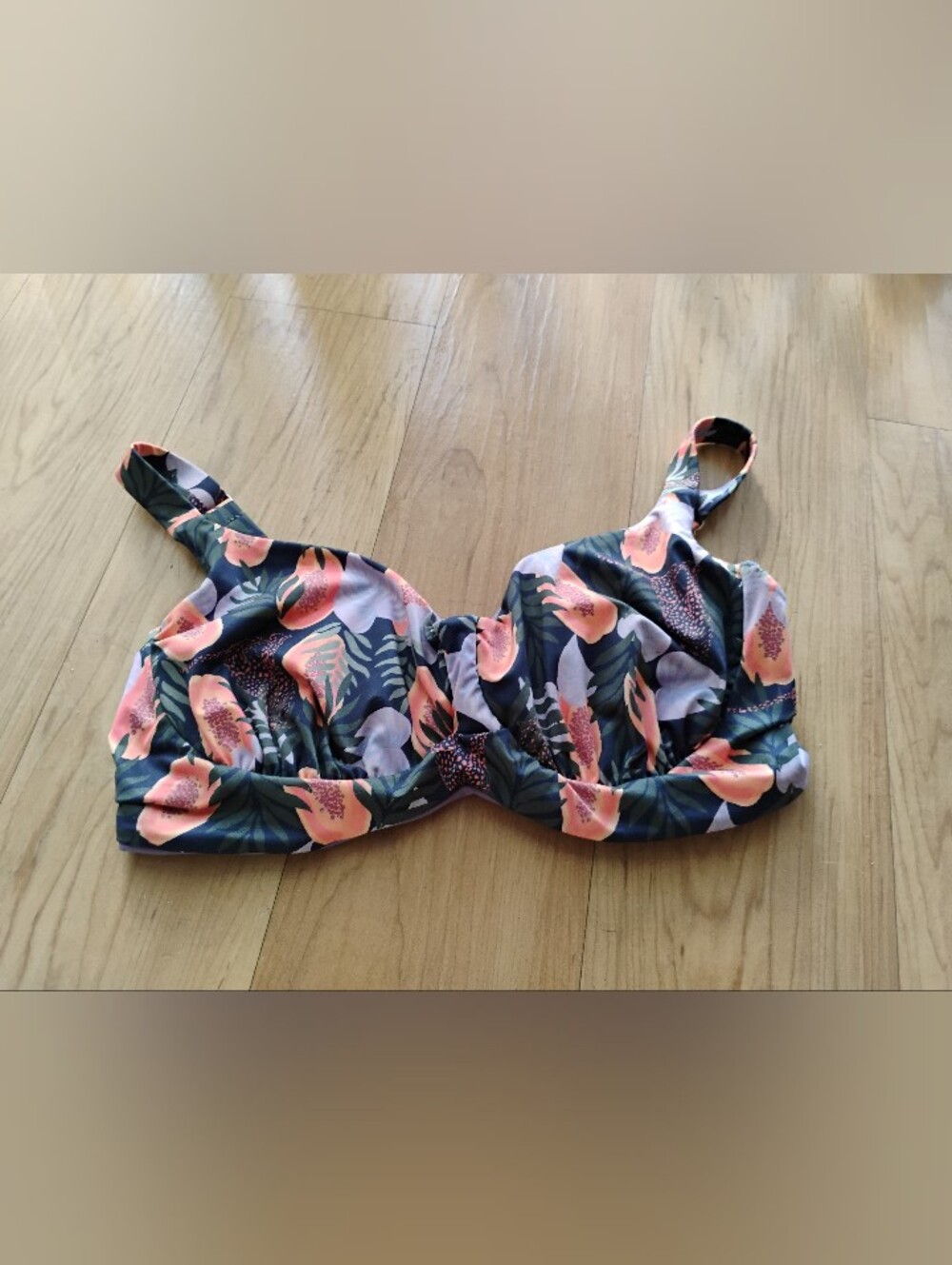 Kitty & Vibe Papaya Bikini Top L